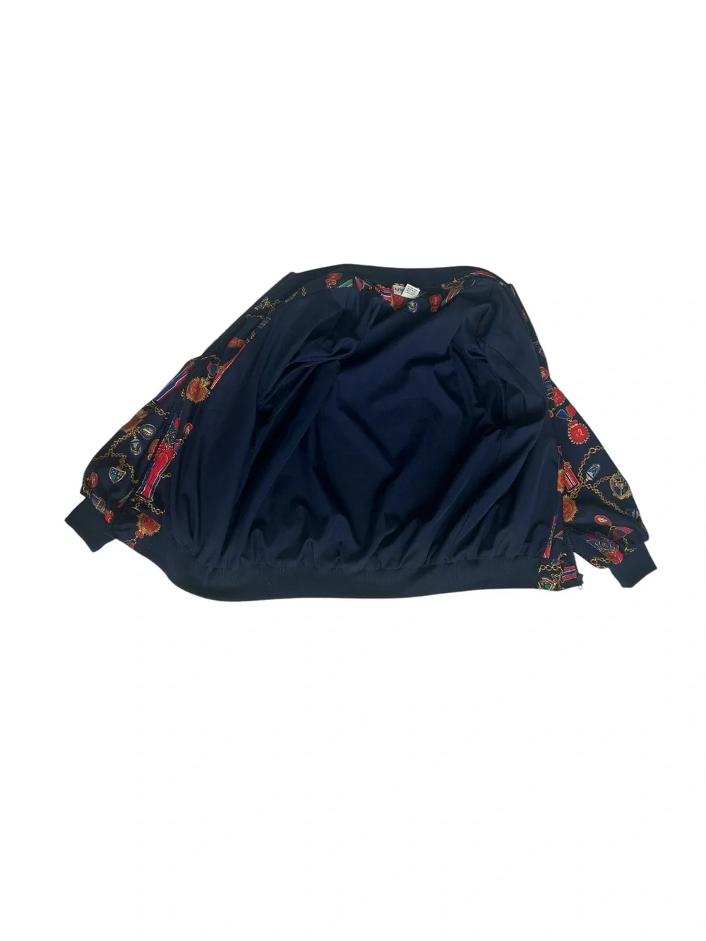 Alfred Dunner Navy Bomber Jacket - Picture 3 of 4